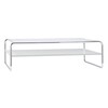 Thonet - Thonet B20/b1 - Table basse - blanc/laqué/châssis chrome/120x80x36cm