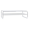 Thonet - Thonet B20/b1  Coffe Table - white/lacquered/frame chrome/120x80x36cm