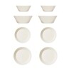 iittala - Teema Plates Set of 8 - white/x Ø26cm flat/ 2x Ø21cm flat/2x Ø21cm deep/ 2x Ø15cm deep