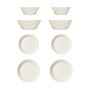 iittala - Teema Plates Set of 8 - white/x Ø26cm flat/ 2x Ø21cm flat/2x Ø21cm deep/ 2x Ø15cm deep
