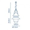 Marset - Santorini Outdoor - Suspension - dessin au trait