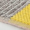 GAN - Mangas Space Rectangular Tapijt - geel/grijs gevlochten/100 % nieuwe wol/hand loom/250x160cm