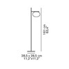 Oluce - Alba 382 Floor Lamp - line drawing