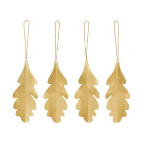 Ferm Living - Eikenblad ornament set van 4