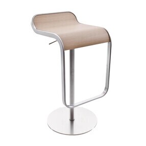 Lapalma - Tabouret de bar assise chêne 66-79cm LEM S80