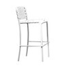 Gervasoni - InOut 828 - Outdoor tabouret de bar 65cm - blanc/PVC blanc brillant/L'aluminium faiblement laque