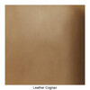 Muuto - Cover Armchair upholstered - cognac/oak/seat leather cognac upholstered/frame oak/56.5x76x46cm