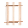 Tojo - Tojo Parallel Bett 200cm - buche/LxB 200 x 200cm