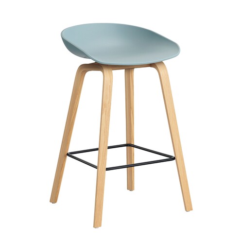 HAY AAS 32 2.0 Bar Stool Low Lacquered Oak | AmbienteDirect