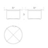 Carl Hansen - Carl Hansen CH417 - Table d'appoint - dessin au trait