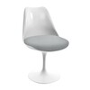 Knoll International - Tulip Chair Rotatable - white/with cushion/cover powder white Hallingdal 103
