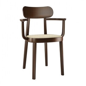 Thonet - 118 F armleunstoel met vlechtwerk