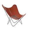 cuero - Pampa Mariposa Butterfly Chair  - dark brown/Oak 71/frame black