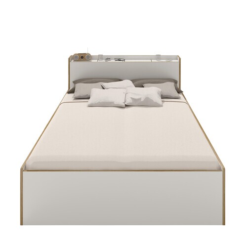 müller möbelwerkstätten - Nook - Lit une personne 120x200cm - blanc/sans matelas et sommier à latt