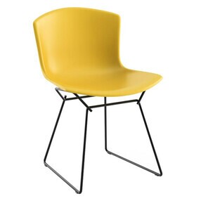 Knoll International - Chaise Bertoia Plastic piètement noir