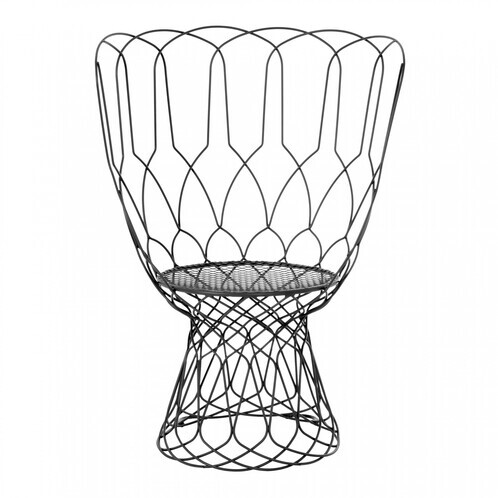 emu - Re-Trouvé Outdoor Armchair - black/powder-coated/WxHxD 76x105x61cm