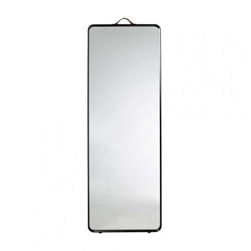 Menu - Norm Floor Mirror - Miroir de plancher - noir/peint par poudrage/HxPxP 170x60x3,5cm