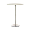 Magis - Passe Partout Bistrotisch rund - weiß/Gestell Edelstahl satiniert/H x Ø: 73 x 60cm/Größe 2