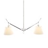 Artemide - Tolomeo Sospensione Pergamena - zilver/perkament/geeloxeerd gepolijst/middelgroot/Ø 32cm