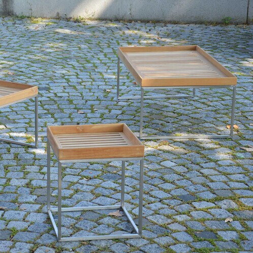 Jan Kurtz - Pizzo 110 Teck - Table d'appoint