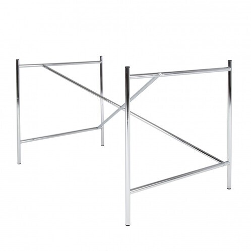 Richard Lampert - Eiermann 1 Tischgestell exzentrisch - chrom/inkl. Höhenversteller 3,5cm/exzentrisch/110 x 66 x 66cm