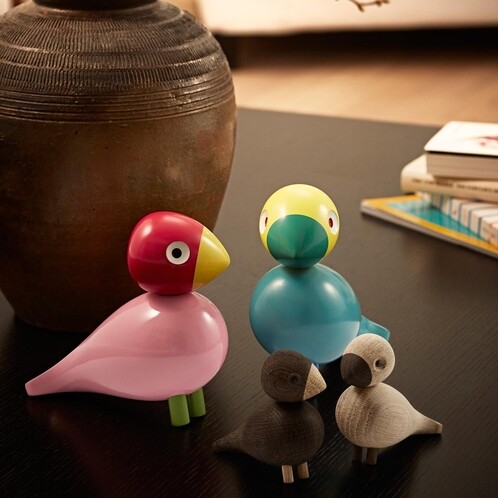 Kay Bojesen Denmark - Lovebirds/vogels - Houten figuren
