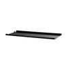 String - String système - Tablette bords bas 78x20cm - noir/PxHxP 78x2x20cm