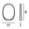 Foscarini - Anisha Piccola LED Table Lamp - line drawing