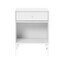 Montana - Dream Nachttisch mit Schublade H: 48cm - new white 101/lackiert/48 x 35,4 x 30cm