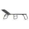 Jan Kurtz - Fiam Amigo XXL Sun Lounger - black/synthetic fabric/WxHxD 75x40x207cm/aluminium frame