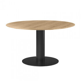 Gubi - 2.0 Dining Tisch Gestell schwarz Ø130cm