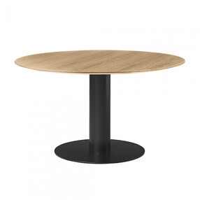 Gubi - Table structure noir 2.0 Dining Ø130cm