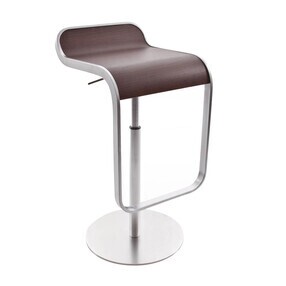 Lapalma - LEM S79 Barhocker Sitzfläche Eiche 63-75cm