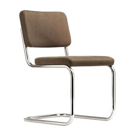 Thonet - S 32 PV Pure Materials sledestoel leder