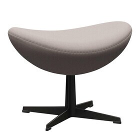 Fritz Hansen - Egg/Das Ei™ Fußhocker Stoff Gestell Warm Graphite