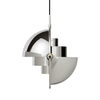 Gubi - Multi-Lite Suspension Lamp Chrome - chrome/Ø 36cm/cable black