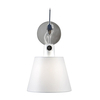 Artemide - Tolomeo Parete Diffusore Satin - silber/Seide/Ø18cm/BxH 27.8x32.6cm