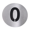 Radius - Radius - Numéro 0 - inox/noir/Ø10cm
