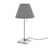 Luceplan - Costanzina Table Lamp With Base - concrete grey/frame aluminium/foot 14cmx14cm