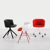 la palma - Cut Armchair Upholstered Wood Frame Black