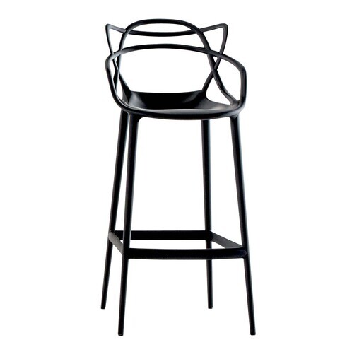 Kartell - Masters - Tabouret de bar 109cm - noir/mat