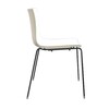 Arper - Catifa 46 0251 Chair Bicoloured Frame Black - white/ivory/seat shell glossy/inside matt/frame black matt V39/new colour