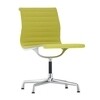 Vitra - EA 101 Aluminium Chair Stuhl - gelb/lindgrün/Gestell aluminium poliert/mit Filzgleitern