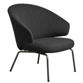 Fritz Hansen - Let fauteuil onderstel warm grafiet