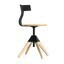 Magis - Tuffy The Wild Bunch Stuhl - schwarz/Gestell Buche massiv/drehbar/H: 71-90cm / Sitzhöhe: 42-61cm