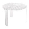 Kartell - T-table bijzettafel (H36cm) - transparant/transparant