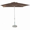 Jan Kurtz - Elba - Parasol rechthoekig - taupe/polyester/met knikgewricht/zonder parasolvoet/200x150cm