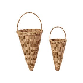 Ferm Living - Braided Cones kerstdecoraties set van 2