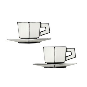 Serax - Carte Blanche espressokop met schotel set van 2