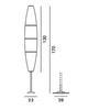 Foscarini - Havana Outdoor - Lampadaire - dessin au trait